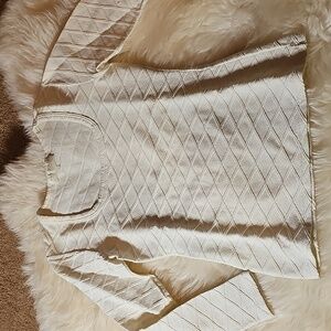 Elegant Cream Women's Blouse